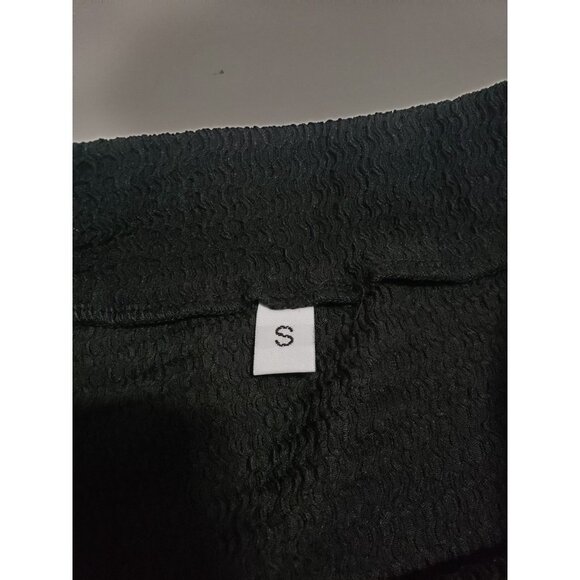 New LilyCoco Women's Fringe Mini Skirt in Black - Size Small - Picture 5 of 10